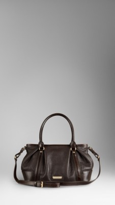 Medium Grainy Leather Tote Bag