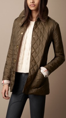 Chaqueta acolchada a rombos