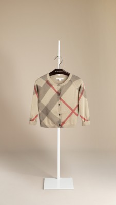 Check Cotton Cardigan