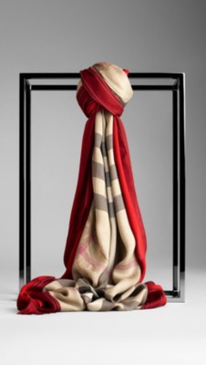 Haymarket Check Border Scarf