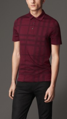 Check Cotton Polo Shirt