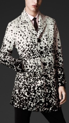 Animal Print Dégradé Caban