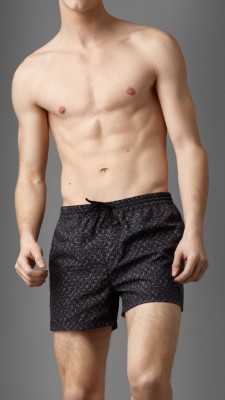 Geometric Print Swim Shorts