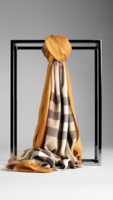 Haymarket Check Border Scarf