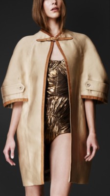 Nappa Frame Cape Coat