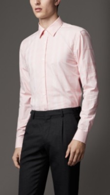 Modern Fit Jacquard Check Shirt