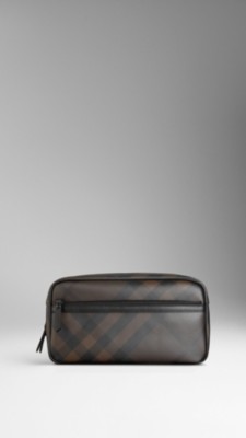 Smoked Check Washbag