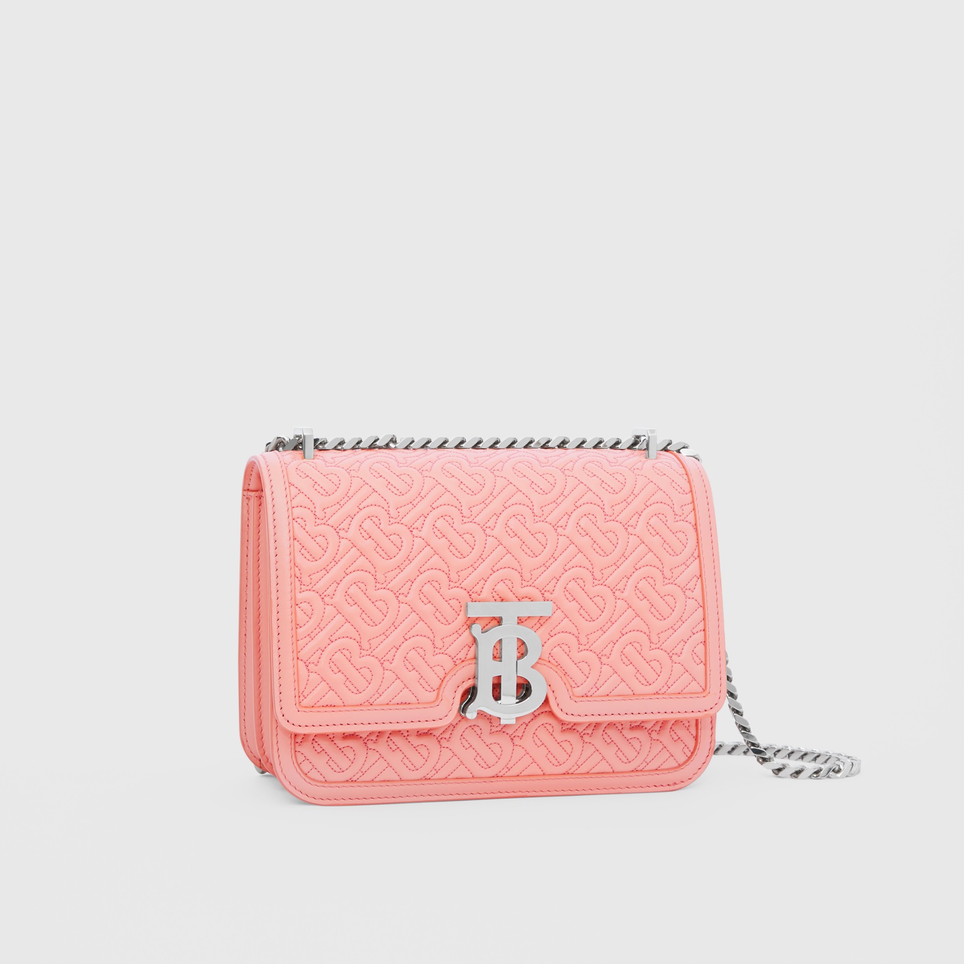 small quilted monogram lambskin tb bag