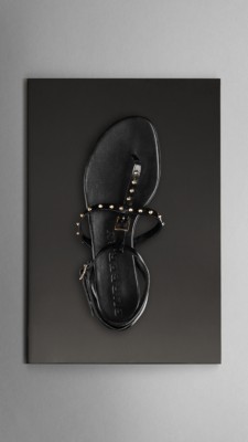 Studded Leather Sandals