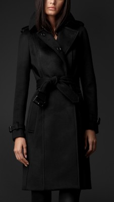 Bonded Cashmere Trench Coat