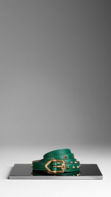 Studded London Leather Belt