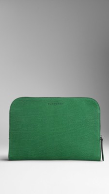 Grainy Nubuck Leather Document Case
