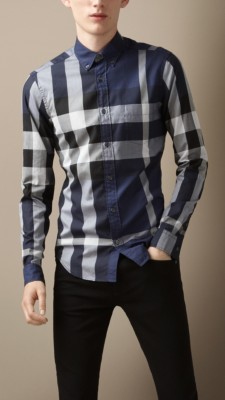 Exploded Check Cotton Shirt