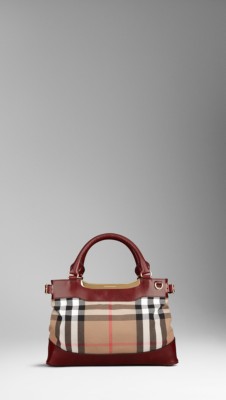 Small Bridle House Check Tote Bag