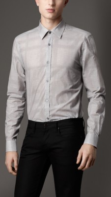 Modern Fit Check Cotton Shirt