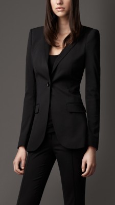 Tailored Wool Blend Jacket