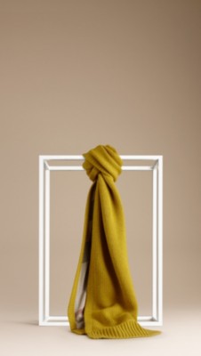 Block Colour Cotton Cashmere Scarf