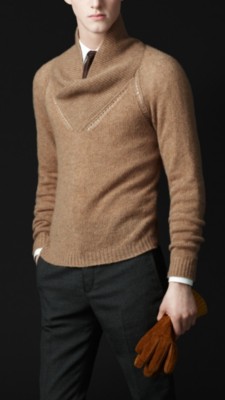 Cashmere Shawl Collar Sweater