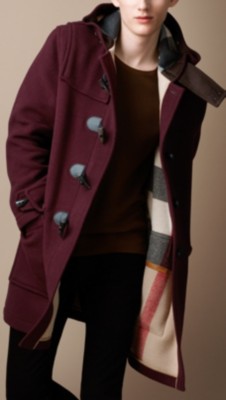 DOUBLE-FACED WOOL DUFFLE COAT