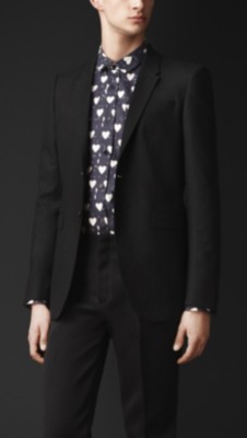 Skinny Fit Wool Jacket