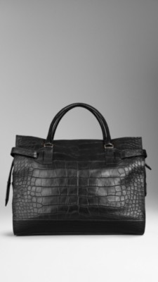 Tarnished Alligator Leather Holdall