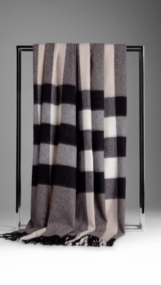 Check Cashmere Blanket