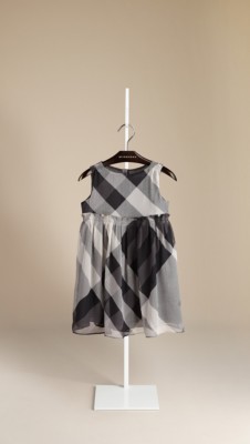Beat Check Silk Dress