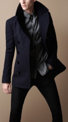 Wool Blend Pea Coat