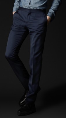 Virgin Wool Tuxedo Trousers