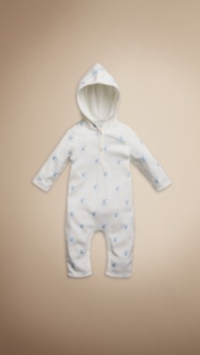 Burberry Baby Knight Hooded Playsuit