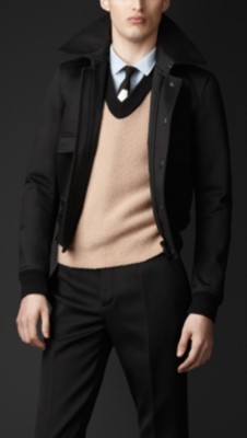 Studded Collar Bomber Jacket
