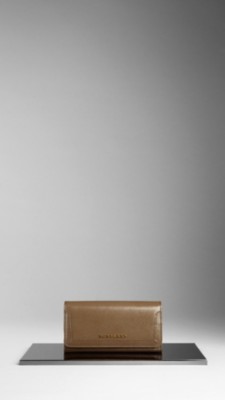 Patent London Leather Continental Wallet