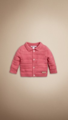 Chaqueta de punto en algodón y cachemir