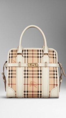 Medium Haymarket Check Portrait Tote Bag