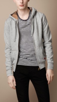 Cotton Blend Hooded Top