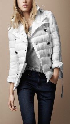 Short Puffer Trench Coat