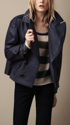 Oversize Cropped Pea Coat