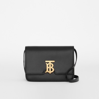 Small Leather TB Bag in Black - Women 
