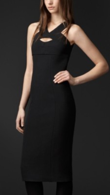 Cut-Out Detail Crêpe Dress