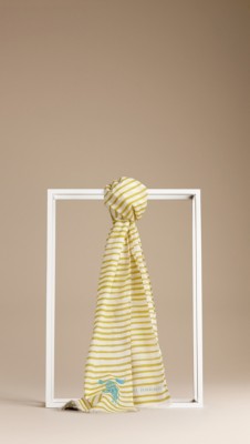 Striped Cotton Scarf