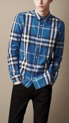 Check Cotton Linen Shirt
