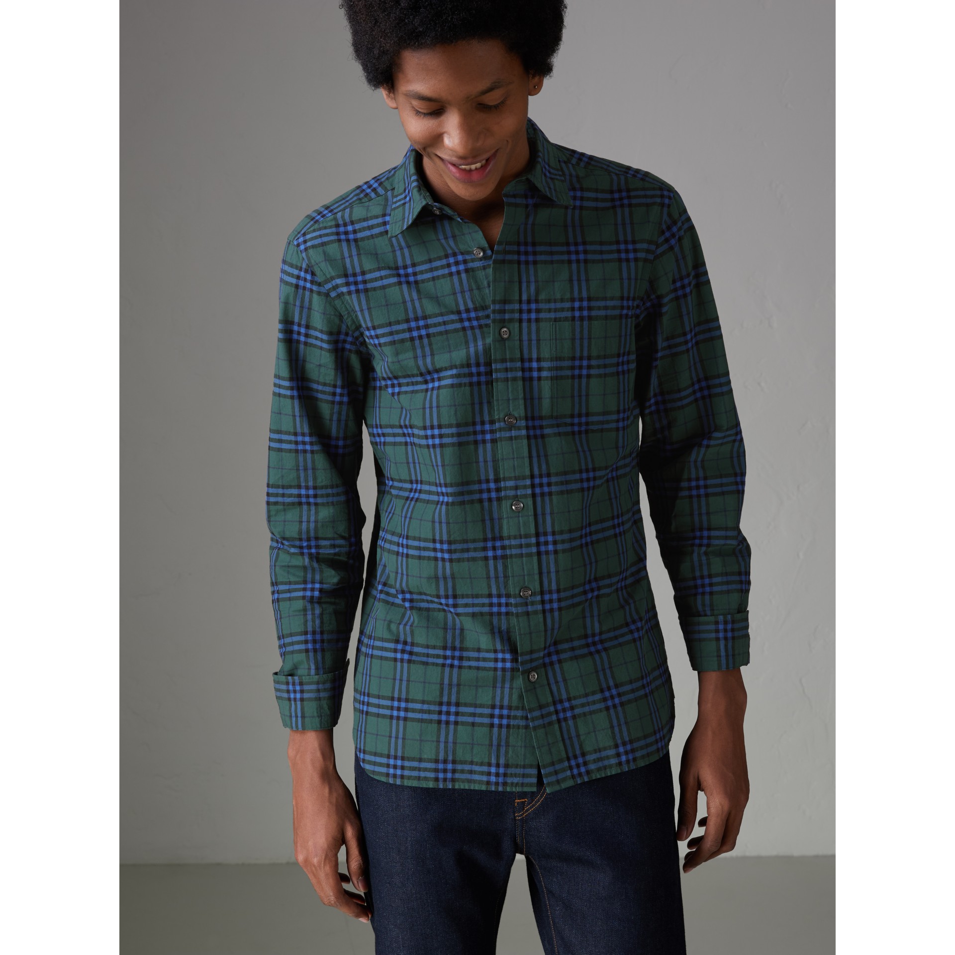 forest green shirt men