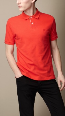 Check Placket Polo Shirt