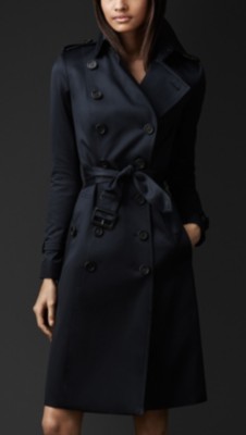 Cotton Sateen Trench Coat
