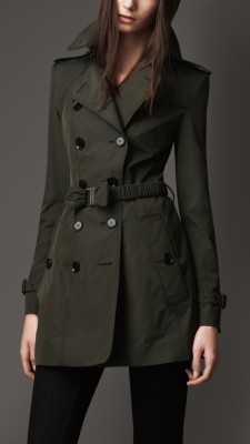 Short Bow Belt Trench Coat