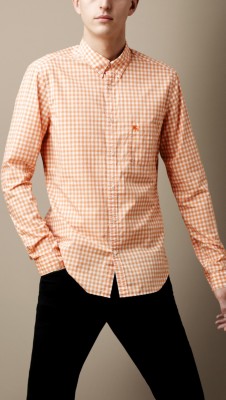 Cotton Linen Gingham Shirt