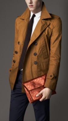 Coated Cotton Pea Coat