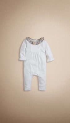 Check Collar Playsuit
