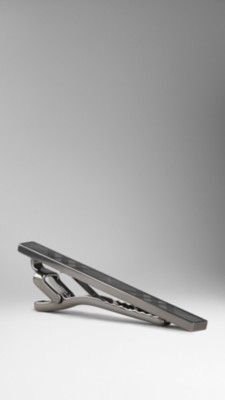 Enamel Check Tie Bar