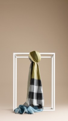 Check Cotton Scarf